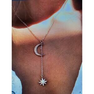 NWT Lili Claspe moon and star necklace